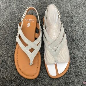 Sarto Gretchen Leather Sandals 6.5